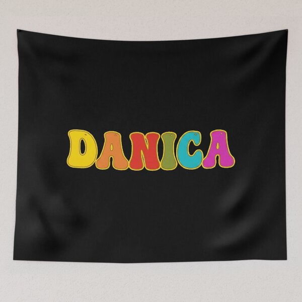 Item preview, ❤️ Danica Personalized Name Wavy Retro Shirt, Coffee Mug, Sticker Gift designed and sold by HelixPedia.