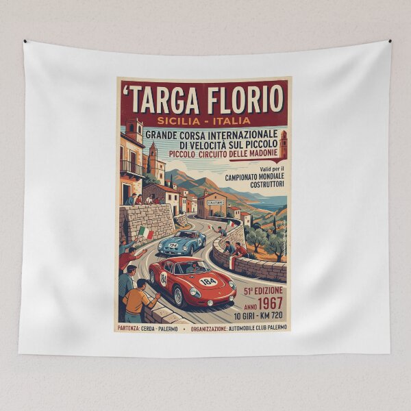 Item preview, Autoracing at Targa Florio 1967 designed and sold by Theodor Decker.