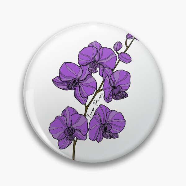Item preview, Inner Peace Purple Orchid Flower designed and sold by GeoGoose.