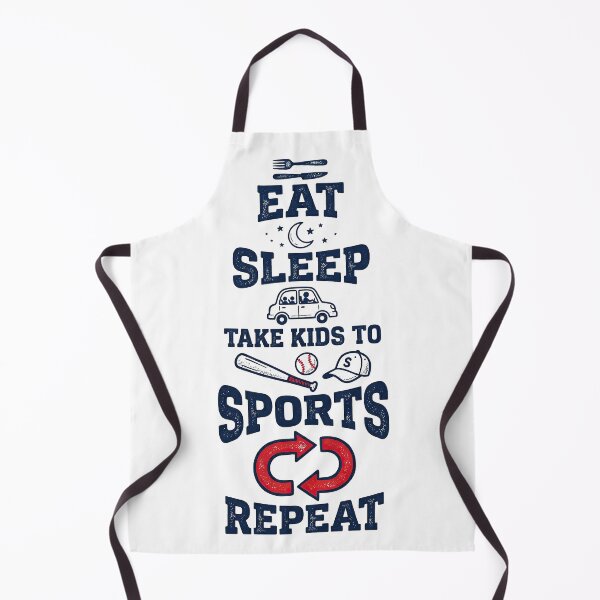 Item preview, Eat Sleep Sports Repeat – Funny Sports Mom Design designed and sold by PlumArtDesign.