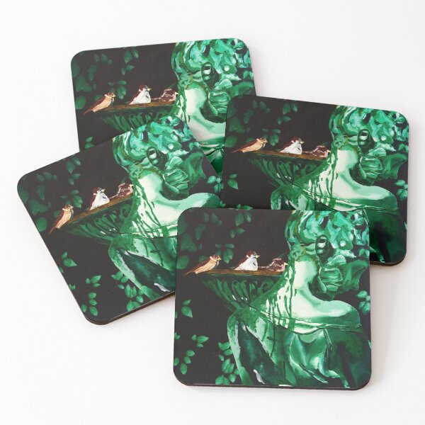 Item preview, Stone statue with its three little birds designed and sold by pencilIDK.
