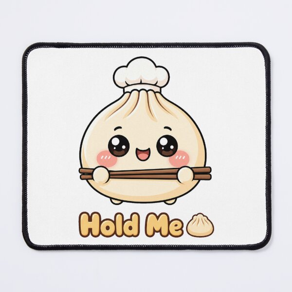 Item preview, Cute Dumpling Hold Me Kawaii Food Design with Chopsticks designed and sold by InkWanderStudio.