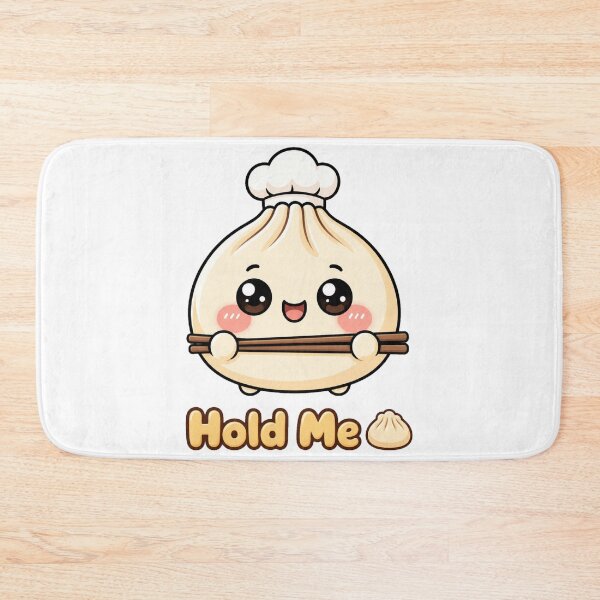 Item preview, Cute Dumpling Hold Me Kawaii Food Design with Chopsticks designed and sold by InkWanderStudio.