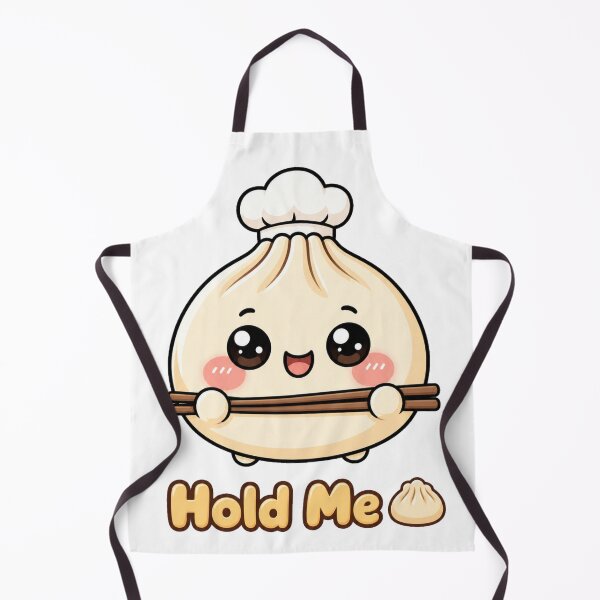 Item preview, Cute Dumpling Hold Me Kawaii Food Design with Chopsticks designed and sold by InkWanderStudio.