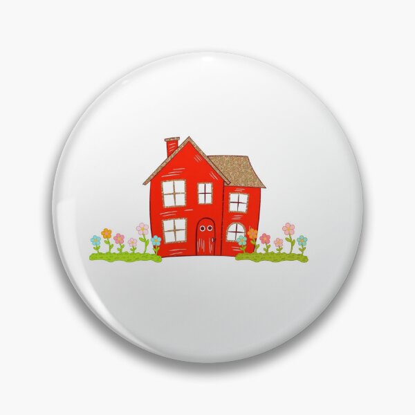 Item preview, Happy Red House Garden designed and sold by JAMESAMORN.