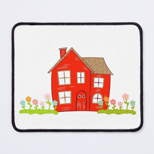 Item preview, Happy Red House Garden designed and sold by JAMESAMORN.