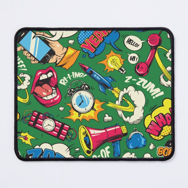 Item preview, Retro Vibrant Pop Art Comic Book Seamless Pattern designed and sold by BrownHorse90s.