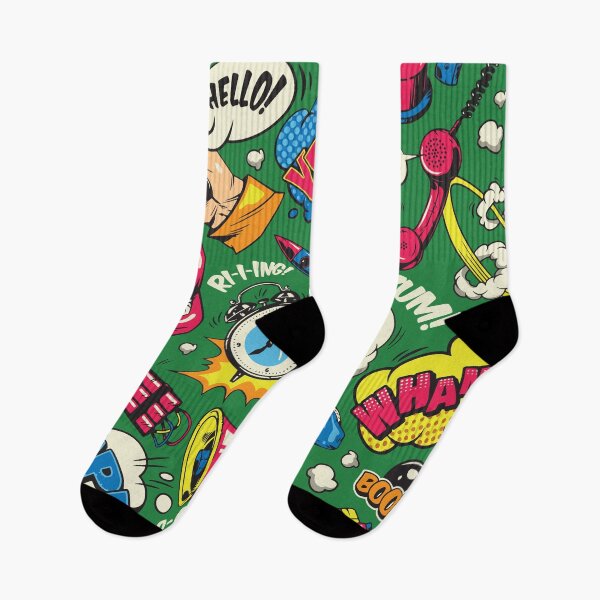 Item preview, Retro Vibrant Pop Art Comic Book Seamless Pattern designed and sold by BrownHorse90s.