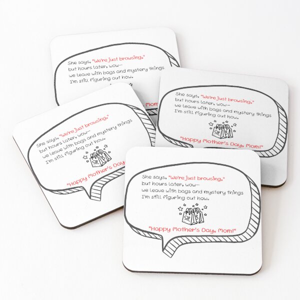 Item preview, Funny Mother Poem Collection, Cute Greeting Cards and Art Prints, Mom Gift Set, The Shopping Pro designed and sold by BlareBlare.