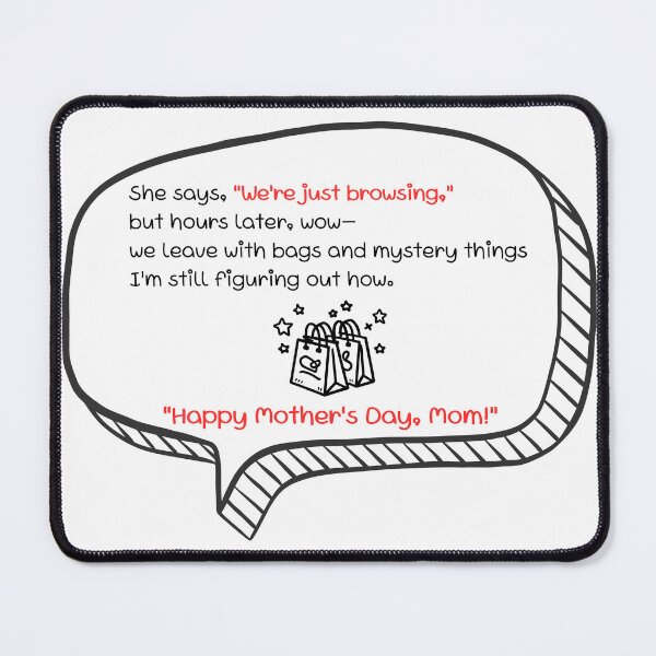 Item preview, Funny Mother Poem Collection, Cute Greeting Cards and Art Prints, Mom Gift Set, The Shopping Pro designed and sold by BlareBlare.
