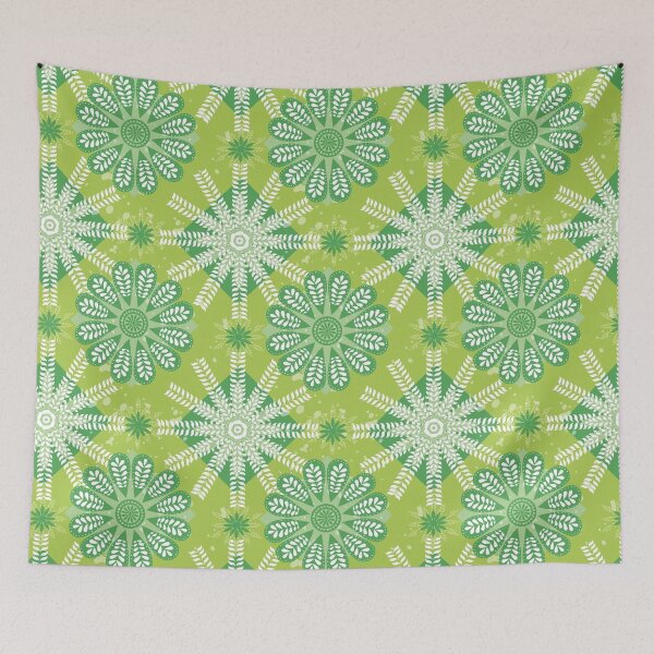Item preview, Leafy green pattern, repeat garden leaf design designed and sold by findlost.