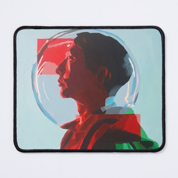 Item preview, Portrait of a man in a glass bubble designed and sold by pencilIDK.