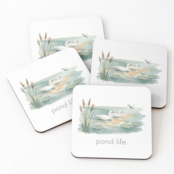 Item preview, Pond Life Watercolor T-Shirt | Minimal Nature Aesthetic Tee | Soft Goose Art Cottagecore Shirt designed and sold by DmaarGroup.