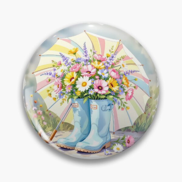 Item preview, Rainy Day Boot Bouquets 0 designed and sold by Finding Fortuity.