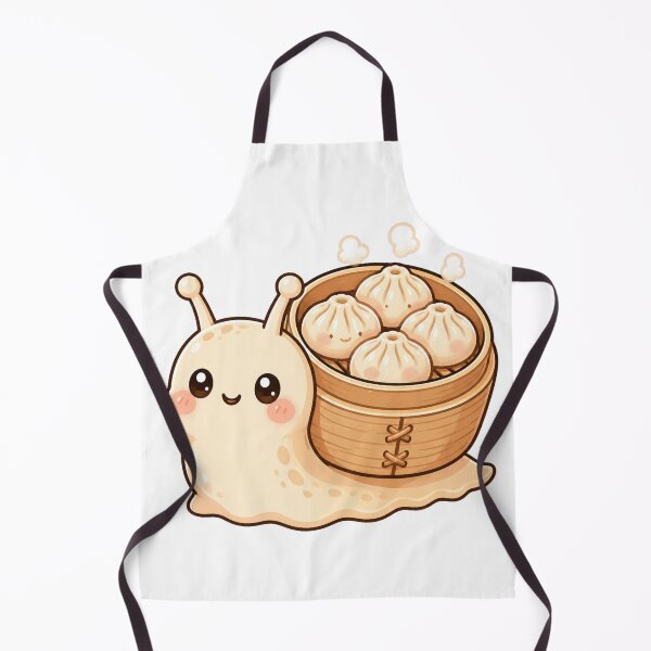 Item preview, Cute Dumpling Snail Kawaii Food Animal Hybrid Funny Design designed and sold by InkWanderStudio.