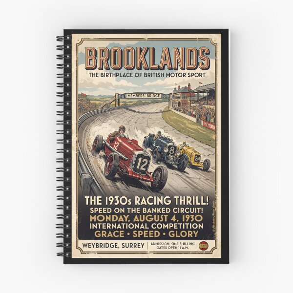Artikelvorschau, Brooklands Rennsport-Nervenkitzel 1930 entworfen und verkauft von Theodor Decker.
