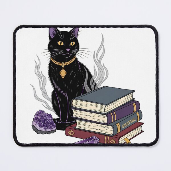 Item preview, Amethyst Crystal Black Cat Blank Graphic Novel Stack Gift designed and sold by IllumeInk.