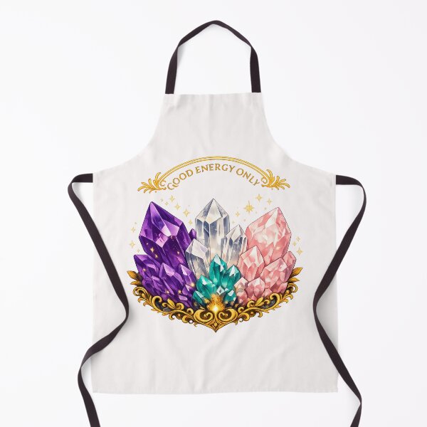 Item preview, Good Energy Only Crystal Cluster Amethyst Rose Quartz Vintage Mystical Sticker designed and sold by VaultVibes.