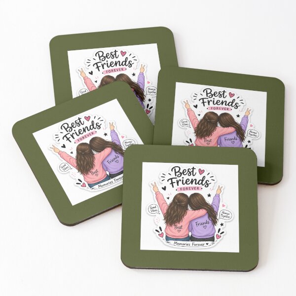 Item preview, Best Friends Forever Cute Friendship Sticker designed and sold by Ishratparween11.