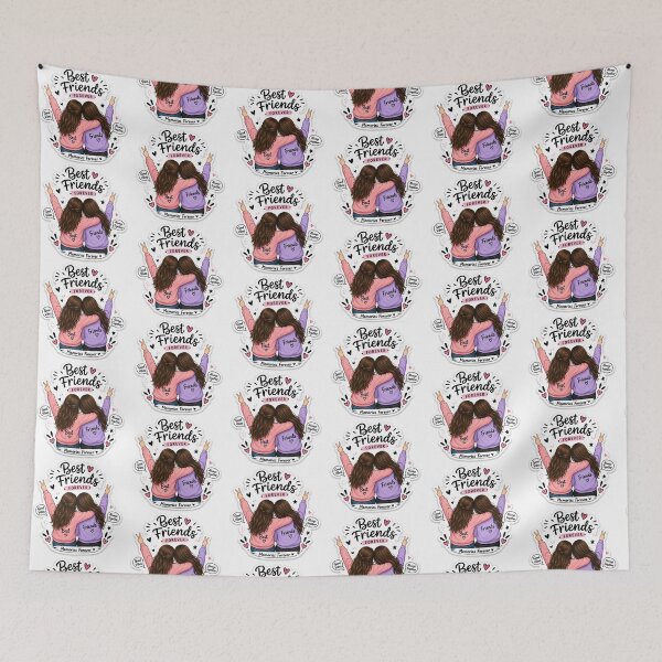 Item preview, Best Friends Forever Cute Friendship Sticker designed and sold by Ishratparween11.