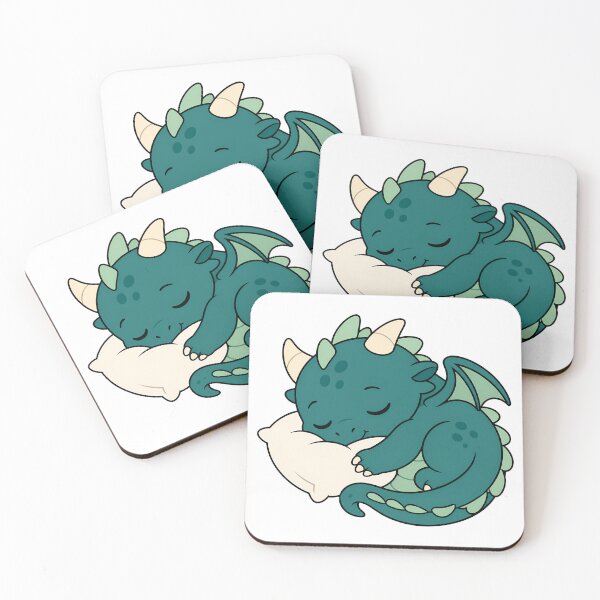 Item preview, Kawaii Sleeping Dragon – Cute Little Fantasy Creature designed and sold by Anteverse.