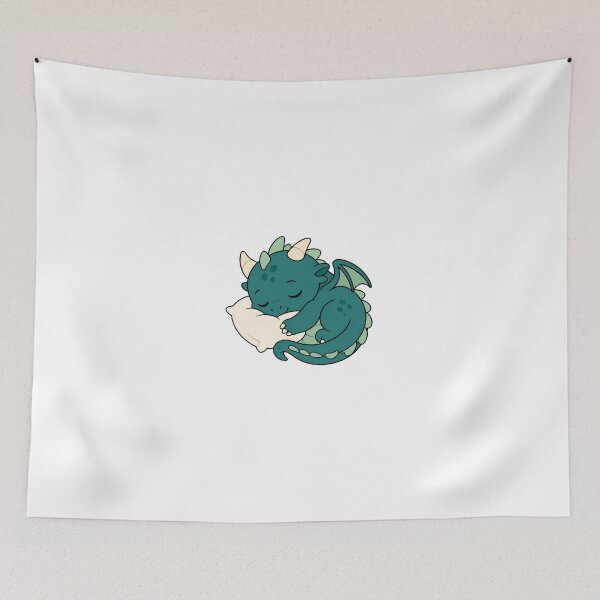 Item preview, Kawaii Sleeping Dragon – Cute Little Fantasy Creature designed and sold by Anteverse.
