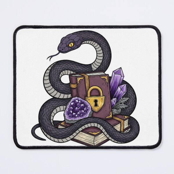Item preview, Amethyst Crystal Serpent Locked Journal Gift designed and sold by IllumeInk.