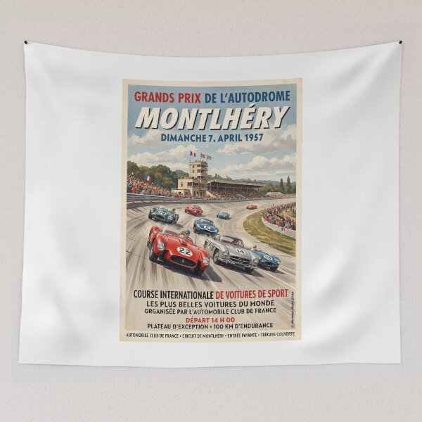 Item preview, Autoracing in Montlhery 1957 designed and sold by Theodor Decker.