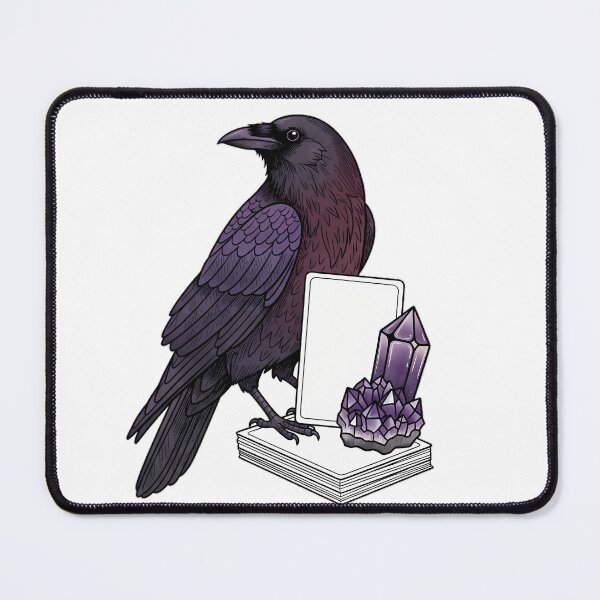 Item preview, Amethyst Crystal Crow Tarot Style Blank Card Stack Gift designed and sold by IllumeInk.