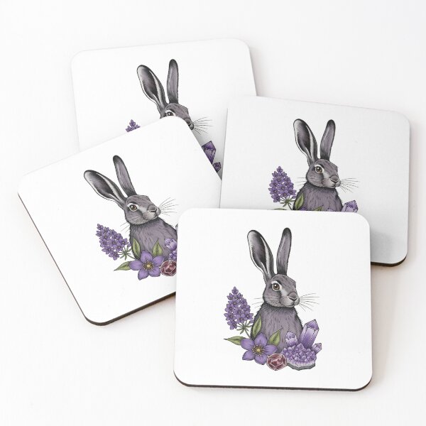 Item preview, Amethyst Crystal Hare Violet Notebook Gift designed and sold by IllumeInk.