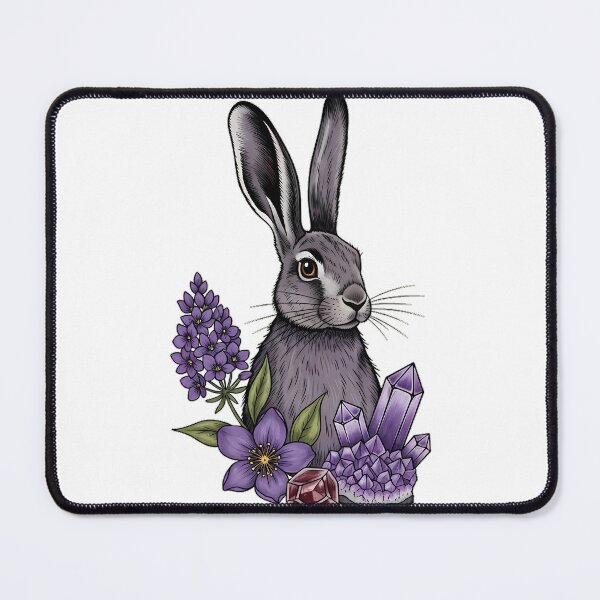 Item preview, Amethyst Crystal Hare Violet Notebook Gift designed and sold by IllumeInk.