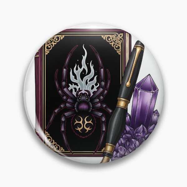 Item preview, Amethyst Crystal Spider Obsidian Fountain Pen Gift designed and sold by IllumeInk.