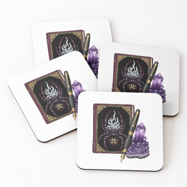 Item preview, Amethyst Crystal Spider Obsidian Fountain Pen Gift designed and sold by IllumeInk.