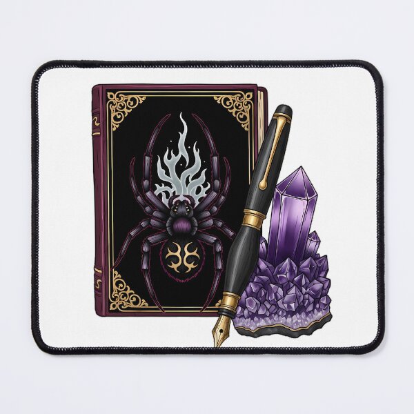 Item preview, Amethyst Crystal Spider Obsidian Fountain Pen Gift designed and sold by IllumeInk.