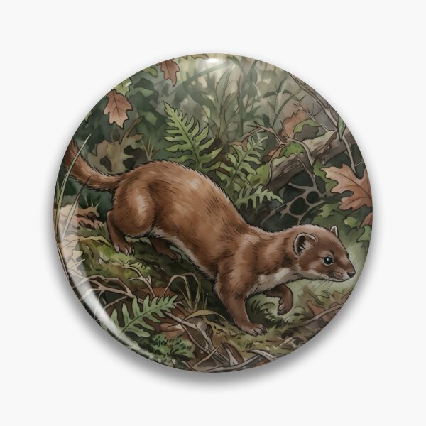 Item preview, Japanese Weasel - Itachi Forest Wildlife  designed and sold by RubisLeaf.