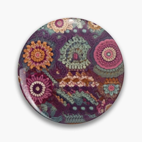 Item preview, Bohemian Crochet Flower Patchwork - Intricate Yarn Art Pattern designed and sold by pinkal.