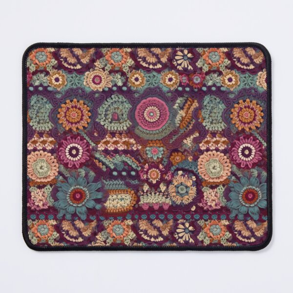 Item preview, Bohemian Crochet Flower Patchwork - Intricate Yarn Art Pattern designed and sold by pinkal.