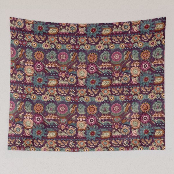 Item preview, Bohemian Crochet Flower Patchwork - Intricate Yarn Art Pattern designed and sold by pinkal.