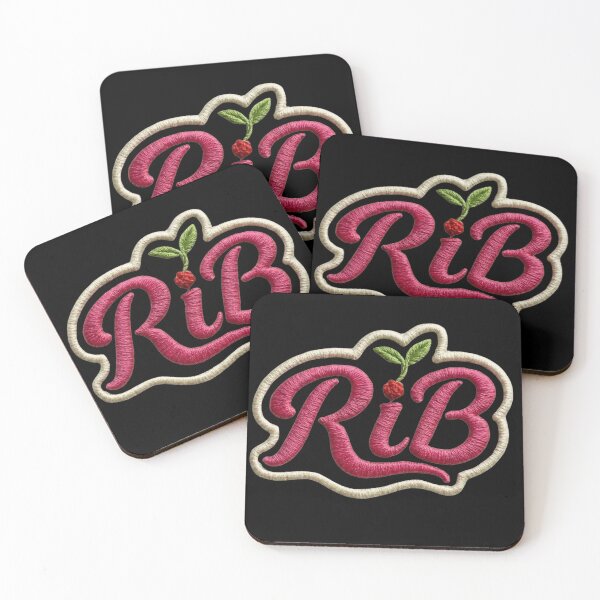 Item preview, Wild Raspberry Embroidered Script Urban Rhythm Logo designed and sold by Rib-Brand.
