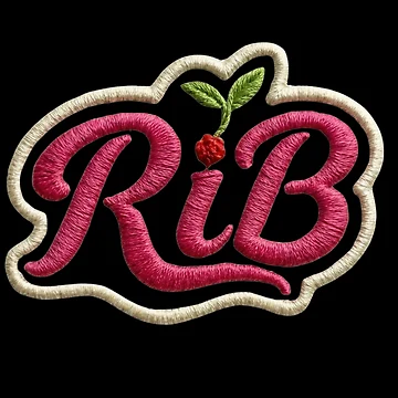 Artwork thumbnail, Wild Raspberry Embroidered Script Urban Rhythm Logo by Rib-Brand