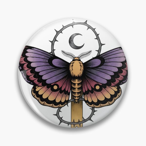Item preview, Moth Thorn Vine Moon Bookmark Gift designed and sold by IllumeInk.