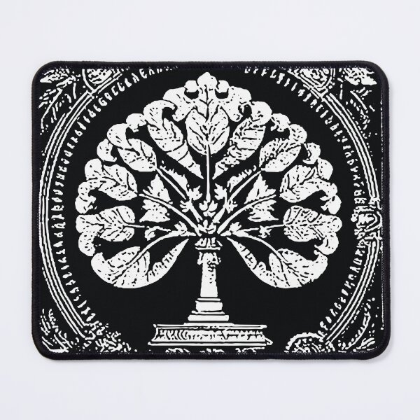 Item preview, Tree shaped Ace of spades in vintage gothicc style. Black and white 127sm designed and sold by 127sm.