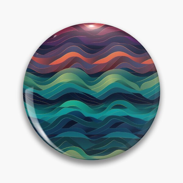 Item preview, Retro Wave Gradients - Layered Abstract Rainbow Pattern designed and sold by pinkal.