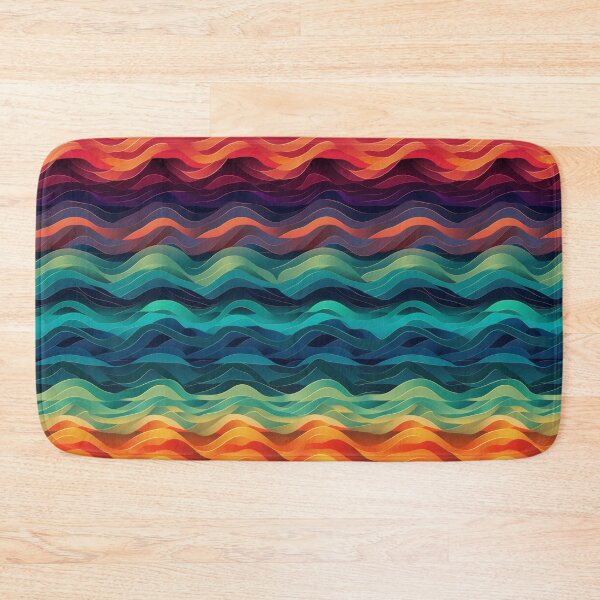 Item preview, Retro Wave Gradients - Layered Abstract Rainbow Pattern designed and sold by pinkal.