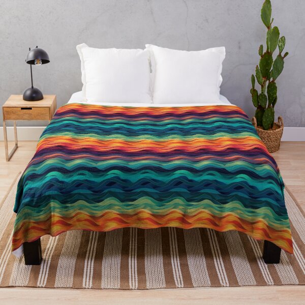 Item preview, Retro Wave Gradients - Layered Abstract Rainbow Pattern designed and sold by pinkal.