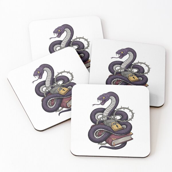 Item preview, Serpent Thorn Vine Locked Journal Gift designed and sold by IllumeInk.