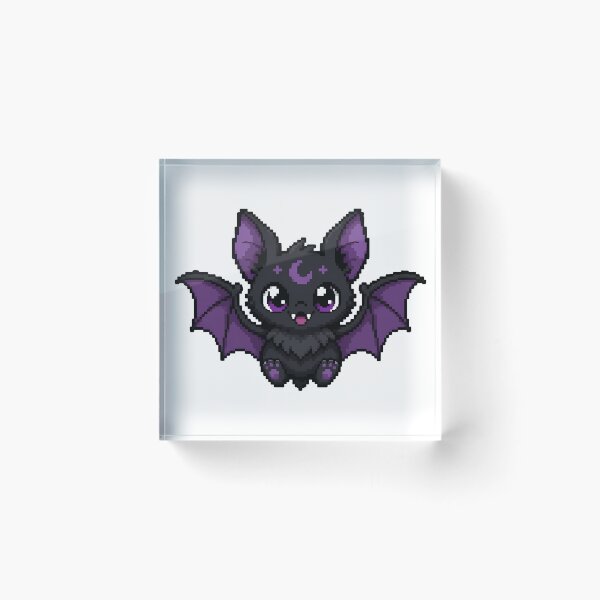 Item preview, Kawaii Pixel Art Bat – Little Purple Magical Pet designed and sold by Anteverse.