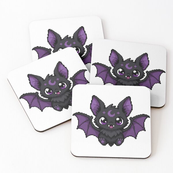 Item preview, Kawaii Pixel Art Bat – Little Purple Magical Pet designed and sold by Anteverse.