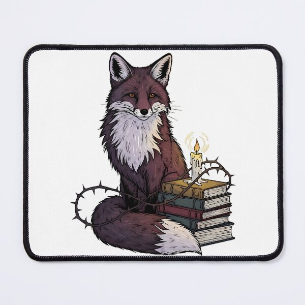 Item preview, Fox Thorn Vine Candlelit Book Pile Gift designed and sold by IllumeInk.
