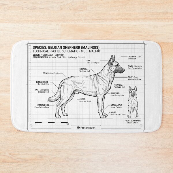 Item preview, Malinois Blueprint – Belgian Shepherd Anatomy & Standard designed and sold by Pfotenfaden.